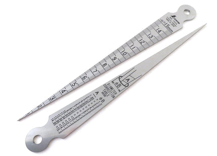 MODEL-SHINWA 15MM TAPER SCALE STAINLESS STEEL