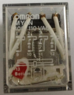 GLASS RELAY MY4N -GS AC100/110   OMRON MAKE CONTACT RATING-5A,240V.AC.