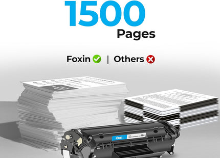 FOXIN FTC 88A/CC388A Black Laser Toner Cartridge Compatible for HP Laserjet Printer M1136, MFP, P1007, P1106, P1108, P1008, M1213nf, MFP, M126nw MFP, M1218nfs, M128fw MFP, M128fn , MFP, M226DW, M226DN