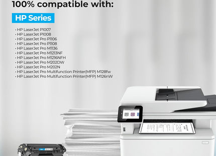 FOXIN FTC 88A/CC388A Black Laser Toner Cartridge Compatible for HP Laserjet Printer M1136, MFP, P1007, P1106, P1108, P1008, M1213nf, MFP, M126nw MFP, M1218nfs, M128fw MFP, M128fn , MFP, M226DW, M226DN
