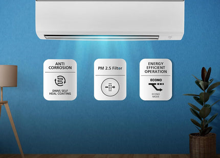 Daikin 0.8 Ton 3 Star, Fixed Speed Split AC (Copper, PM 2.5 Filter, 2022 Model, FTL28U, White)