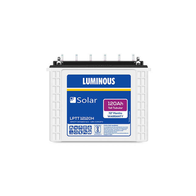 Product Image | Luminous Product Image | Luminous Product Image | Luminous Product Image | Luminous Solar Battery 120AH- LPTT12120H