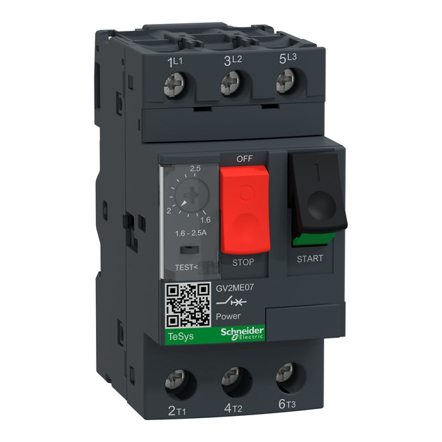MODEL- MPCB GV2ME07 1.6-2.5A "GV2" SERIES MAKE SCHNEIDER