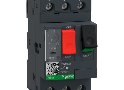 MODEL- MPCB GV2ME08 (CURRENT RATING-2.5 TO 04 AMP) MAKE SCHNEIDER