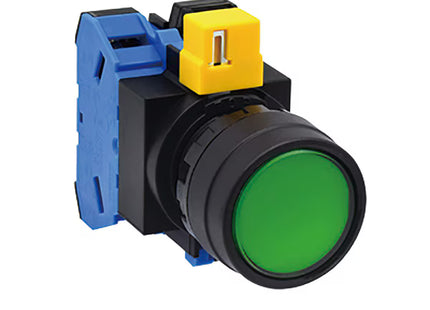 MODEL-GREEN PUSH BUTTON WITH INDICATOR HW1L-M110Q4G
