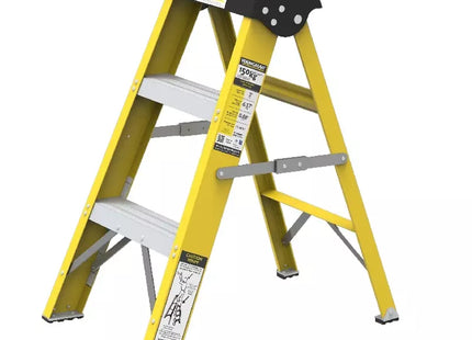 MODEL-YOUNGMEN 3 STEP FIBERGLASS SINGLE SIDEED SELF SUPPORTING LADDER