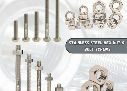 HEX NUTES AND BOLTS WITH PUNCH
