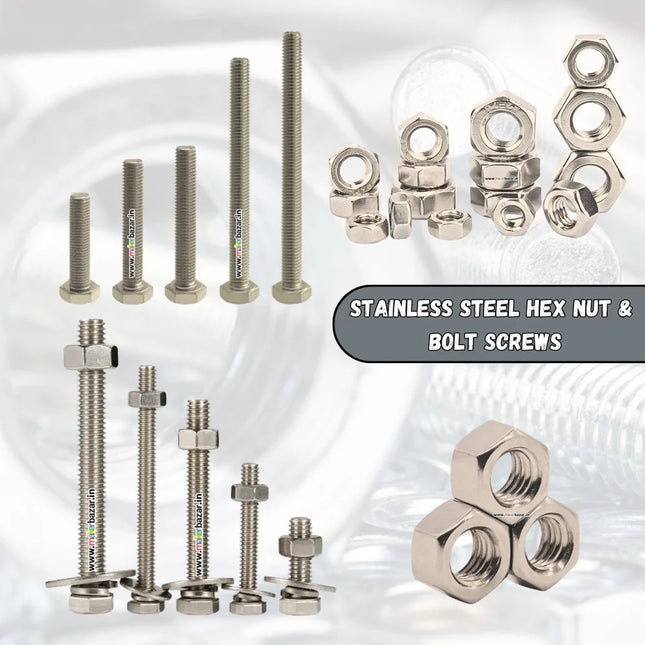 HEX NUTES AND BOLTS WITH PUNCH