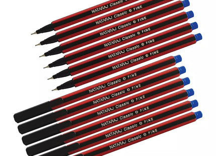 Nataraj Classic Use & Throw Ball Pens Blue (Pack of 40)