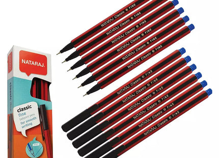 Nataraj Classic Use & Throw Ball Pens Blue (Pack of 40)