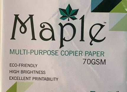 Naini Maple 70 GSM A4 Size Multipurpose Copier Paper 500 Sheets, White