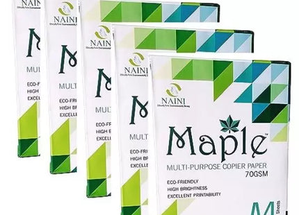 Naini Maple 70 GSM A4 Size Multipurpose Copier Paper 500 Sheets, White
