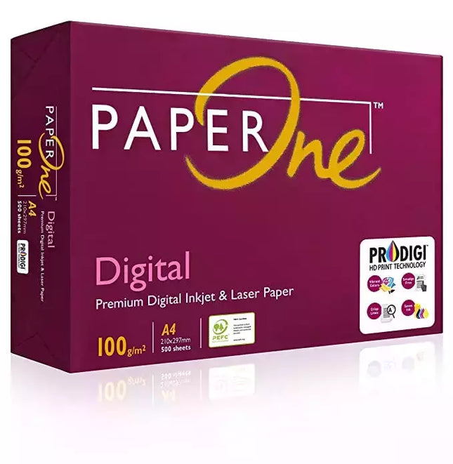 Paperone 100 GSM A3 Size Multipurpose Copier Paper 500 Sheets, White (Pack of 1 Ream)
