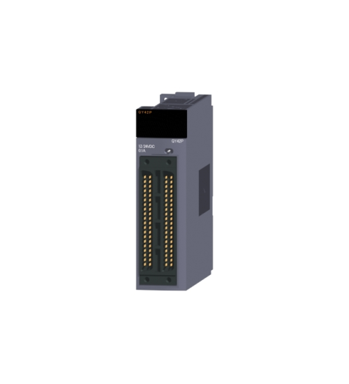 MODEL- OP MODULE QY42P PLC Q SERIES OUTPUT MODULE 12/24V DC 1A 64 TRANSISTOR OUTPUT SINK CONNECTOR MAKE MITSUBISHI