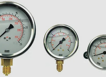 MODEL-HYDRAULIC PRESSURE GAUGE ANALOG METER VERTICAL MOUNTING RANGE 0-400 KGS DIAL 65MM 1/4 BSP MAKE WIKA