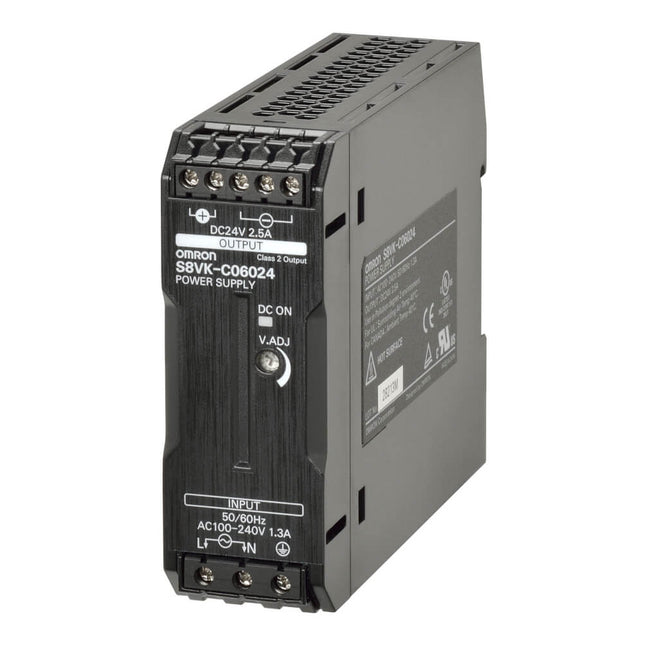 POWER SUPPLY S8VK-C06024, 2.5 AMP OMRON I/P- 220VAC, O/P 24VDC, 60W