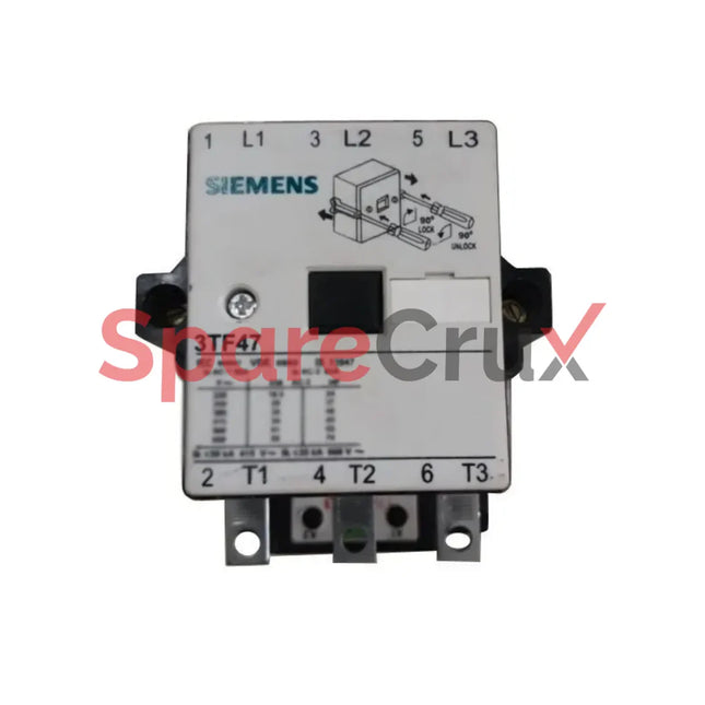 MODEL - CONTACTOR;POWER M:3TF47;230VAC,63A,2NO+NC VOLTAGE : 230VAC, CURRENT RATING:63 MODEL/MACHINE NO: 3TF47, MANUFACTURER:(SIEMENS)