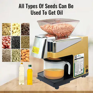 SEEDS2OIL Comfort Oil Machine Fully Automatic Cold Press Oil Extraction Machine 600 W Food Processor  (Gold)