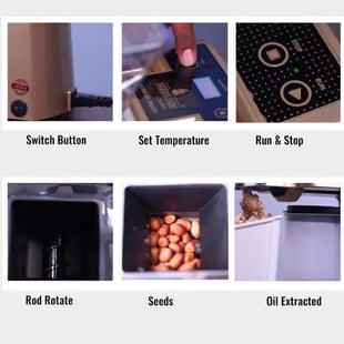 SEEDS2OIL Comfort Oil Machine Fully Automatic Cold Press Oil Extraction Machine 600 W Food Processor  (Gold)