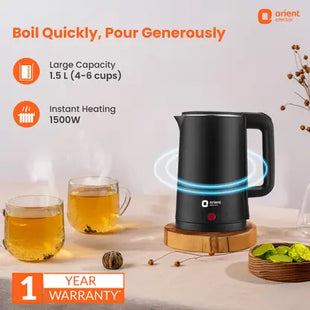Orient Electric EKDH15BP Durahot Cool Touch Electric Kettle  (1.5 L, Black)