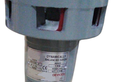 MODEL- DYNAMICALLY BALANCED SIREN (HOOTER) MAKE KHERAJ MODEL- SS-010 VOLT 220/250