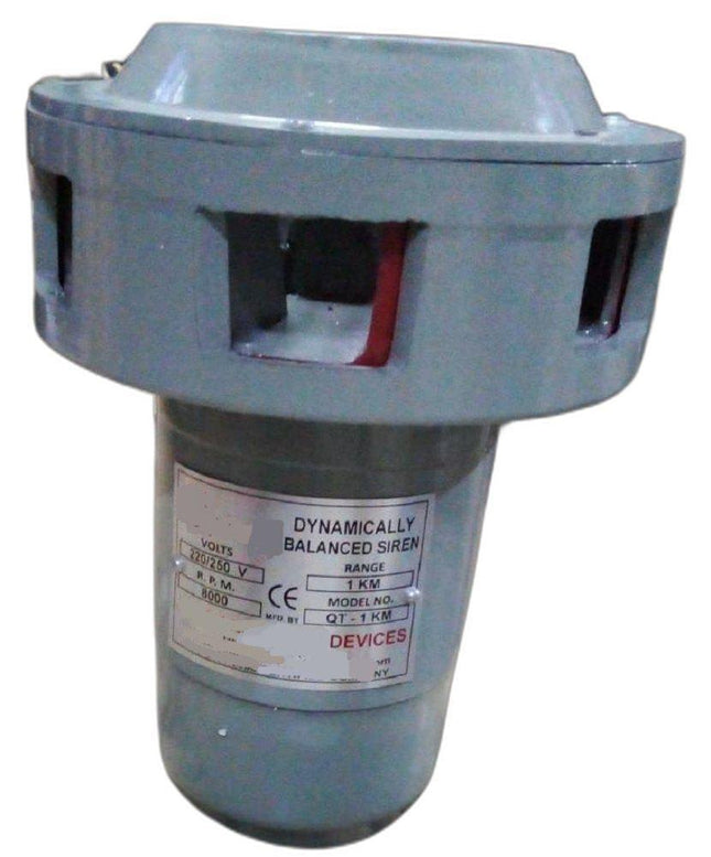 MODEL- DYNAMICALLY BALANCED SIREN (HOOTER) MAKE KHERAJ MODEL- SS-010 VOLT 220/250