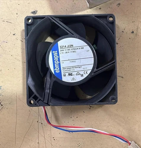 MODEL- EXHAUST FAN 3.5 INCH MODEL NO. 3214 JH 24V  DC 0.38A  9W (MAKE EBMPAPST)