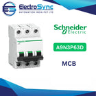 MODEL- SNIEDER 63A 3 POLE MCB