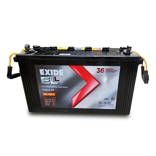 Exide 6El 150L 150 Ah Tubular Battery