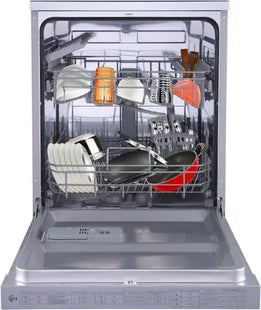 Midea TORRINO,WQP12-5201F Free Standing 13 Place Settings Intensive Kadhai Cleaning| No Pre-rinse Required Dishwasher