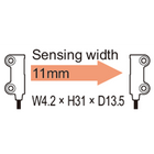 MODEL-FT-A11 FIBER THRU WIDE BEAM