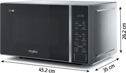 Whirlpool 20 L 18 Auto Cook Recipes, Feather Touch Membrane Solo Microwave Oven  (MAGICOOK PRO 20SE black, Black)