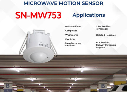 MODEL- FLUSH MOUNTES SENSOR, 230V, AC,SN-MW753