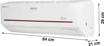 Voltas 2024 Model 1.5 Ton 3 Star Split Inverter AC - White  (183V Vectra Prism(4503446), Copper Condenser)