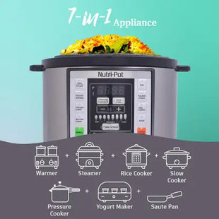 WONDERCHEF Nutri-Pot Electric Pressure Cooker  (6 L, Black & Silver)