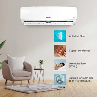 Voltas 2023 Model 2 Ton 3 Star Split Inverter AC - White  (243V Vectra Elegant(4503454), Copper Condenser)