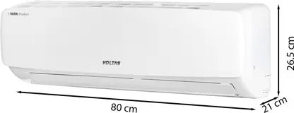 Voltas 2023 Model 0.6 Ton 2 Star Split AC - White  (072 Vectra Elegant (4503596), Copper Condenser)