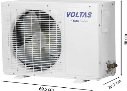 Voltas 2023 Model 0.6 Ton 2 Star Split AC - White  (072 Vectra Elegant (4503596), Copper Condenser)