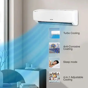 Voltas 2023 Model 0.6 Ton 2 Star Split AC - White  (072 Vectra Elegant (4503596), Copper Condenser)