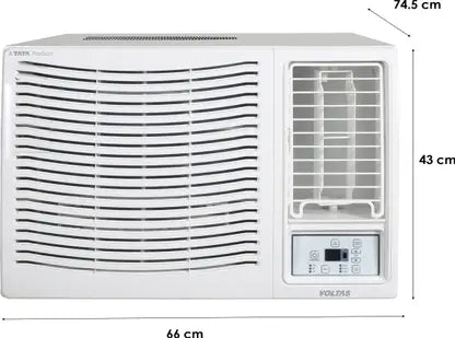 Voltas 1.5 Ton 3 Star Window AC - White  (183 Vectra Prism (4011482), Copper Condenser)