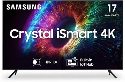 SAMSUNG Crystal 4K iSmart Series 163 cm (65 inch) Ultra HD (4K) LED Smart Tizen TV with with Crystal Processor 4K | PurColor | One Billion Color | HDR 10+ Support