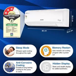 Voltas 2024 Model 1.5 Ton 3 Star Split Inverter AC - White  (183V CAX(4503692), Copper Condenser)