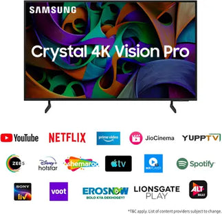 SAMSUNG New D Series Brighter Crystal 4K Vision Pro (2024 Edition) 108 cm (43 inch) Ultra HD (4K) LED Smart
