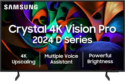 SAMSUNG New D Series Brighter Crystal 4K Vision Pro (2024 Edition) 108 cm (43 inch) Ultra HD (4K) LED Smart