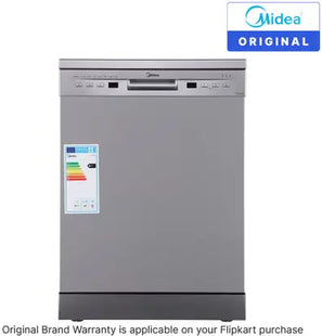 Midea TORRINO,WQP12-5201F Free Standing 13 Place Settings Intensive Kadhai Cleaning| No Pre-rinse Required Dishwasher