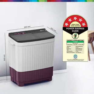 BOSCH 8.5 kg 5 Star with 1360 High RPM Spin Motor Semi Automatic Top Load Washing Machine Multicolor  (WJP854V0IN)