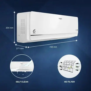 Whirlpool 2025 Model 1 Ton 3 Star Split Inverter AC - White  (SAI11P35DEP0)