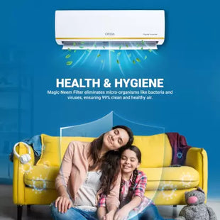 ONIDA 5-in-1 Convertible Cooling 1.5 Ton 3 Star Split Inverter With Deep Cleaning AC - White  (IR183PRSG, Copper Condenser)