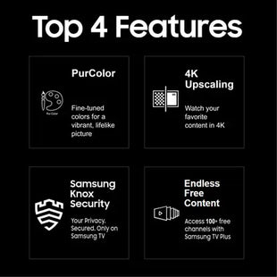 SAMSUNG New D Series Brighter Crystal 4K Vision Pro (2024 Edition) 108 cm (43 inch) Ultra HD (4K) LED Smart Tizen TV with with 4K Upscaling | Multiple Voice Assistance Remote