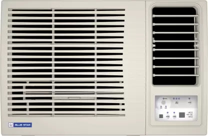 Blue Star 0.8 Ton 3 Star Window Inverter AC - White  (WFE309L, Copper Condenser)